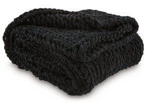 Chaddon Black Throw - Ornate Home