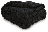 Chaddon Black Throw (Set of 3) - Ornate Home
