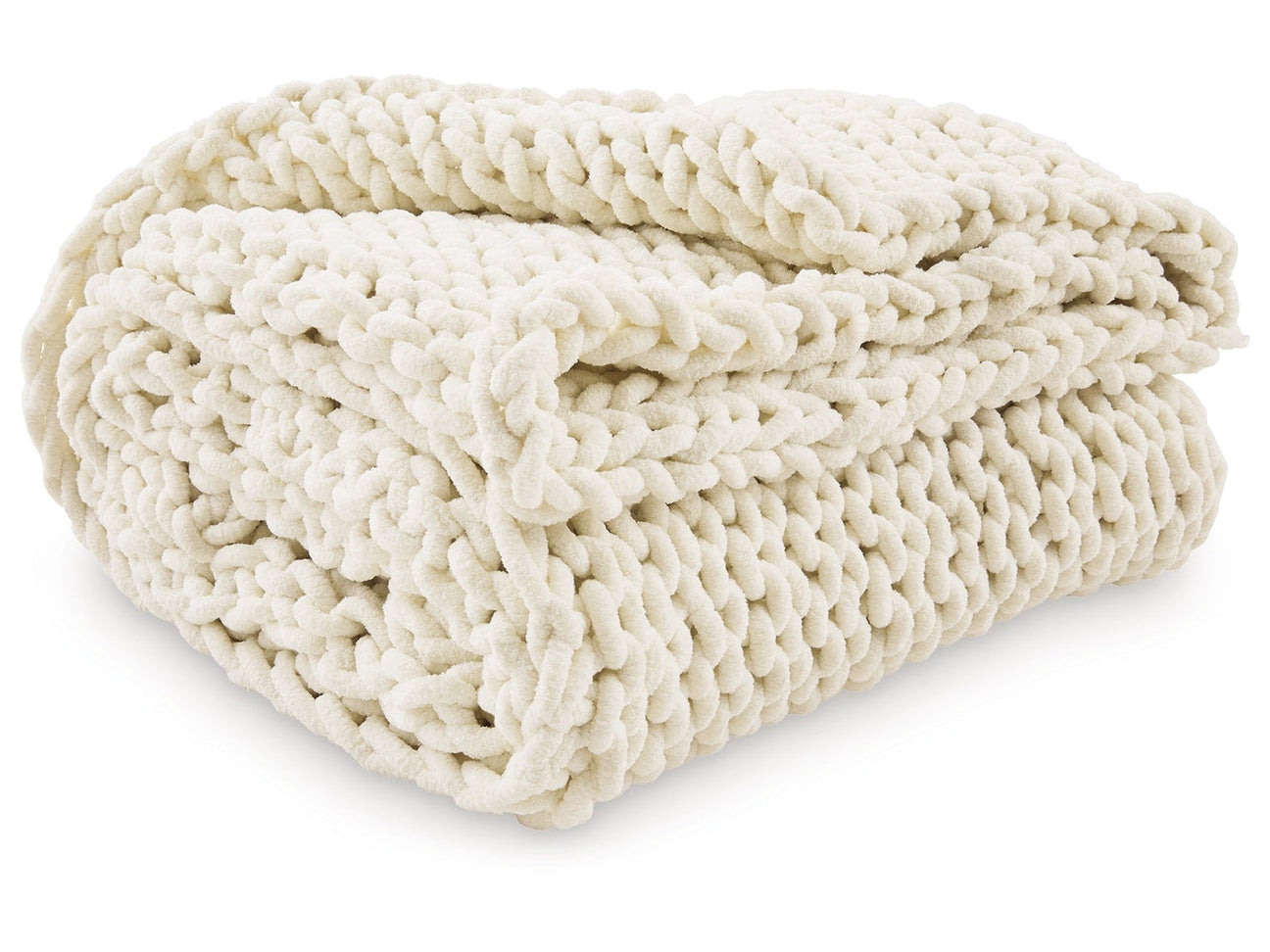 Chaddon Ivory Throw (Online Special Price) - Ornate Home