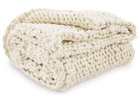 Chaddon Ivory Throw (Online Special Price) - Ornate Home