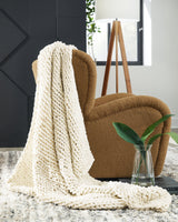 Chaddon Ivory Throw (Online Special Price) - Ornate Home