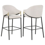Chadwick Beige Fabric Upholstered Bar Chair (Set of 2) - Ornate Home