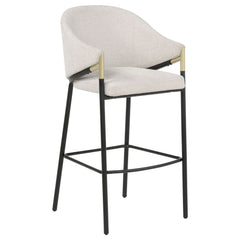 Chadwick Beige Fabric Upholstered Bar Chair (Set of 2) - Ornate Home