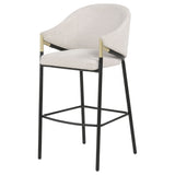 Chadwick Beige Fabric Upholstered Bar Chair (Set of 2) - Ornate Home
