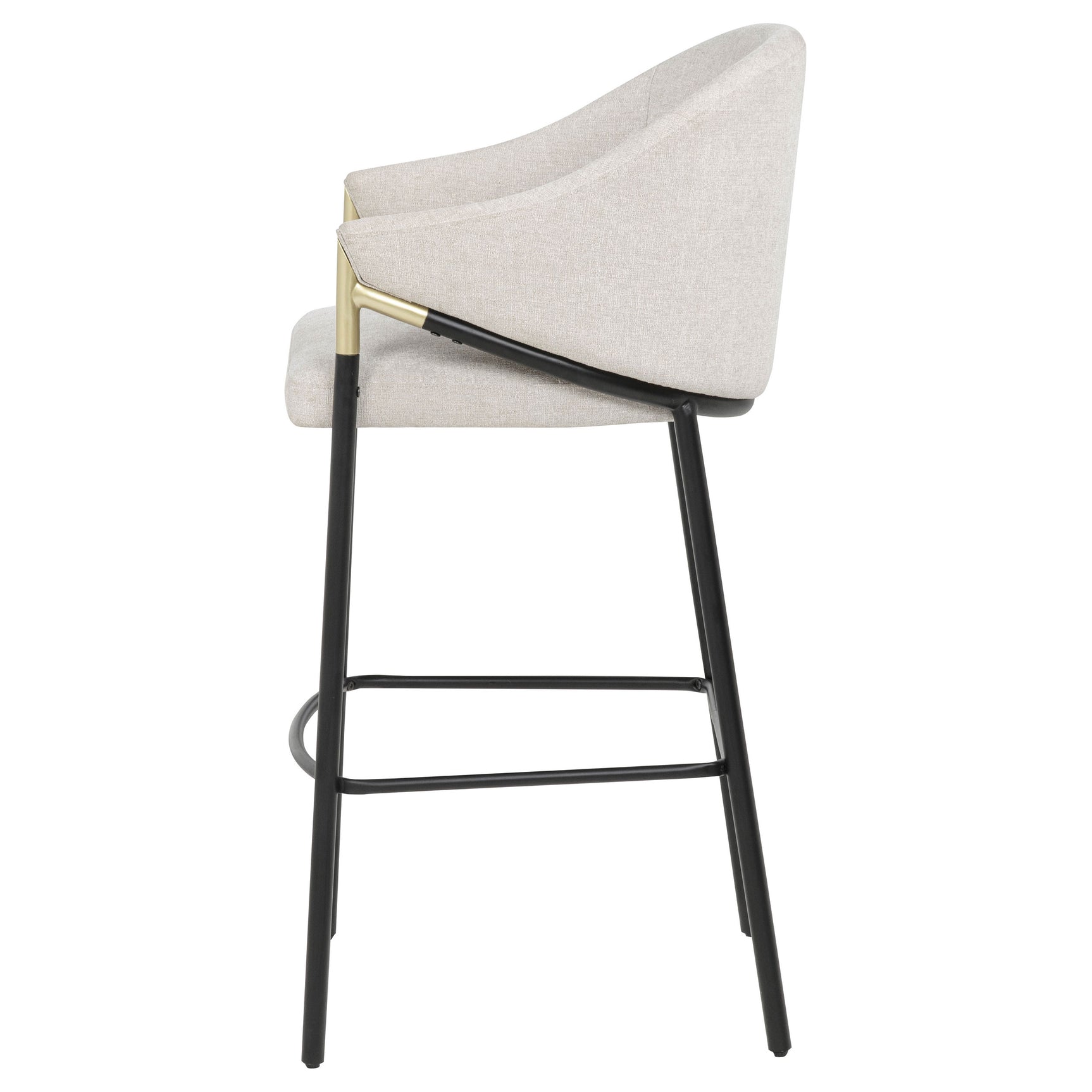 Chadwick Beige Fabric Upholstered Bar Chair (Set of 2) - Ornate Home