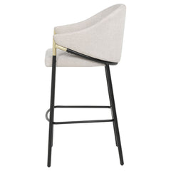 Chadwick Beige Fabric Upholstered Bar Chair (Set of 2) - Ornate Home