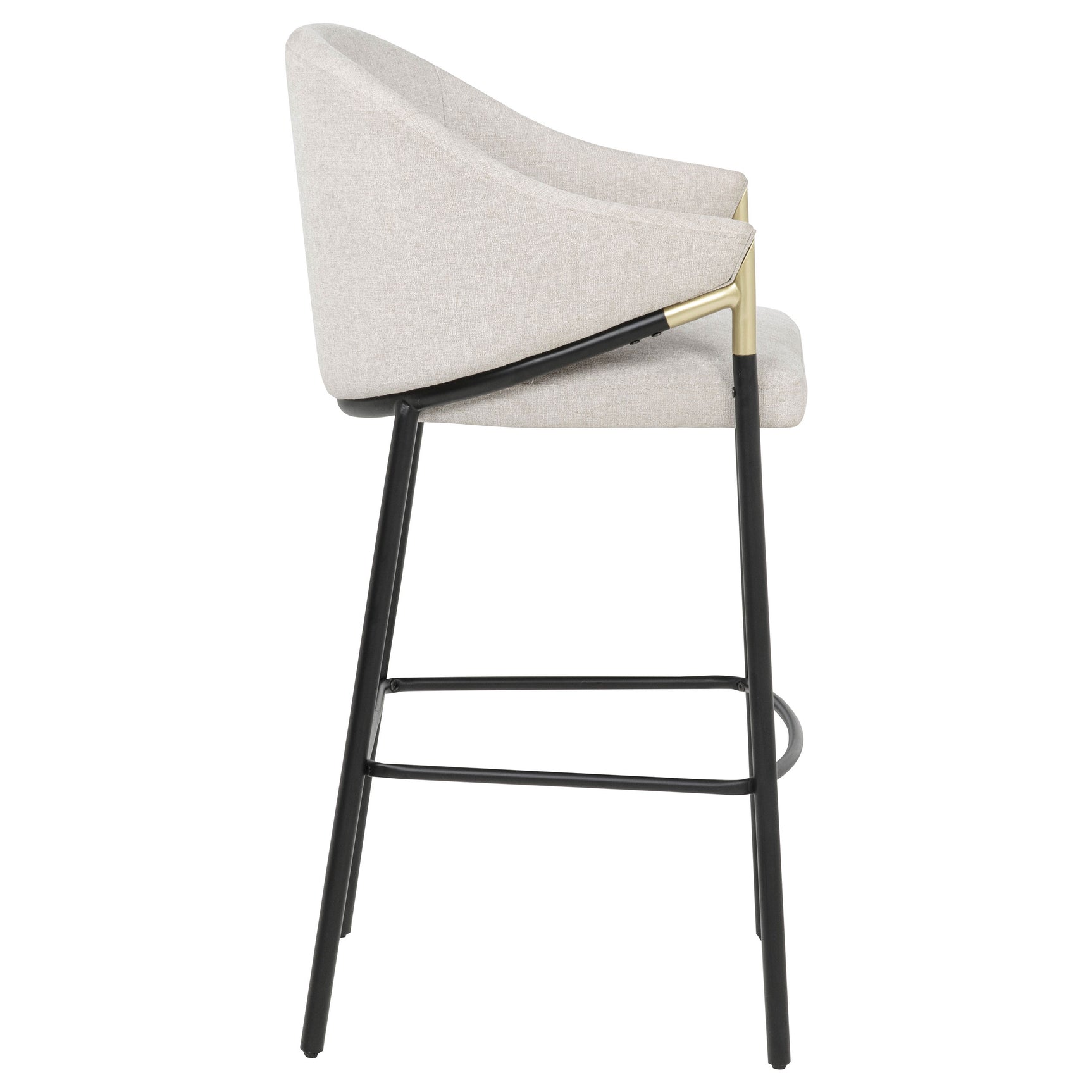 Chadwick Beige Fabric Upholstered Bar Chair (Set of 2) - Ornate Home