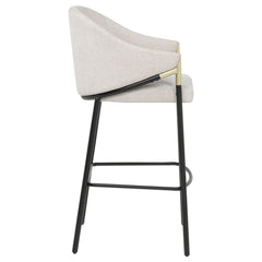 Chadwick Beige Fabric Upholstered Bar Chair (Set of 2) - Ornate Home
