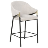 Chadwick Beige Fabric Upholstered Counter Height Chair (Set of 2) - Ornate Home