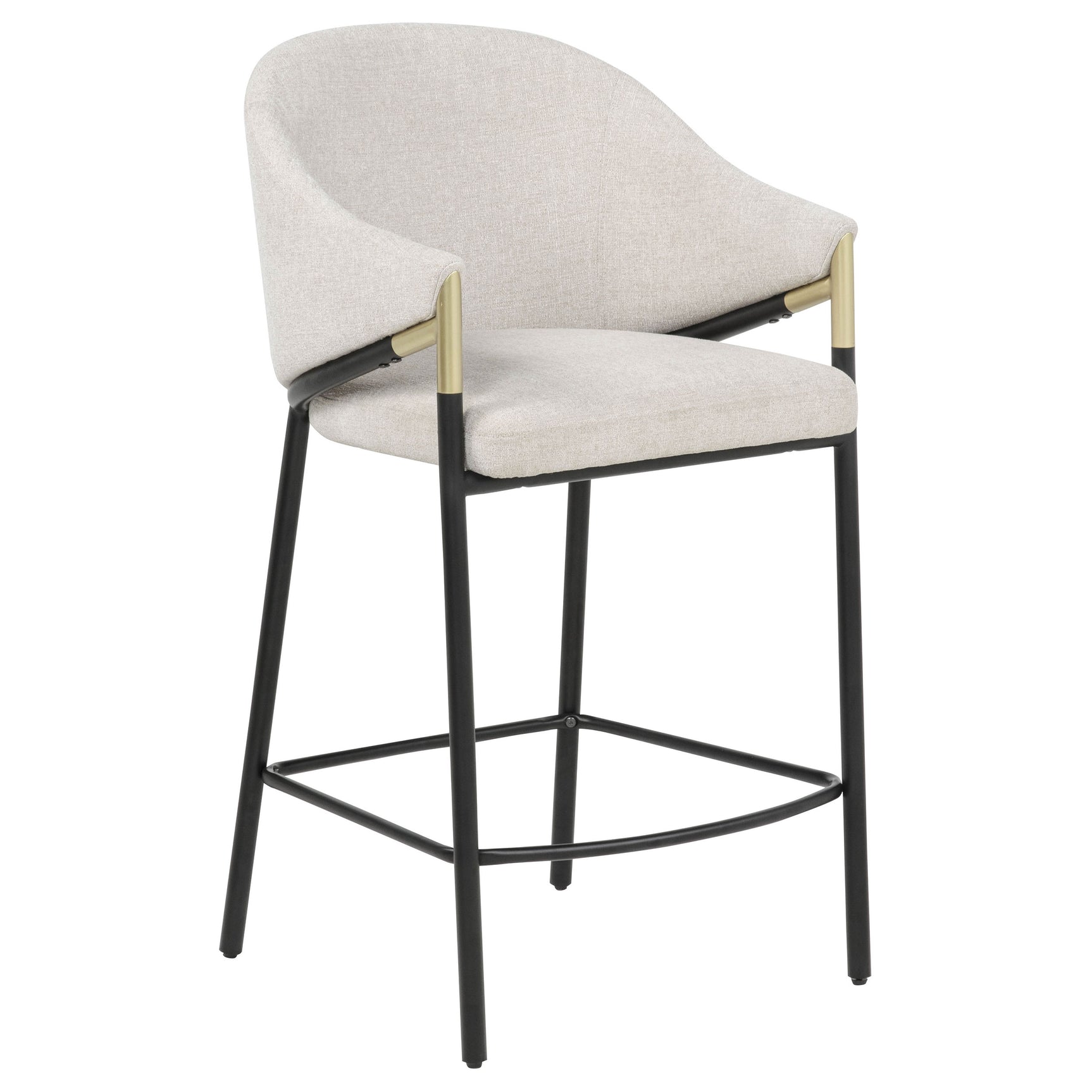 Chadwick Beige Fabric Upholstered Counter Height Chair (Set of 2) - Ornate Home