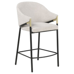 Chadwick Beige Fabric Upholstered Counter Height Chair (Set of 2) - Ornate Home