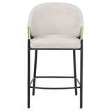 Chadwick Beige Fabric Upholstered Counter Height Chair (Set of 2) - Ornate Home