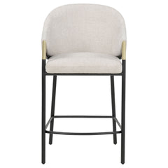 Chadwick Beige Fabric Upholstered Counter Height Chair (Set of 2) - Ornate Home