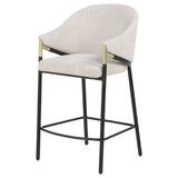 Chadwick Beige Fabric Upholstered Counter Height Chair (Set of 2) - Ornate Home