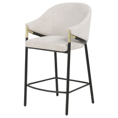 Chadwick Beige Fabric Upholstered Counter Height Chair (Set of 2) - Ornate Home