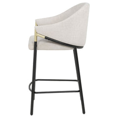 Chadwick Beige Fabric Upholstered Counter Height Chair (Set of 2) - Ornate Home