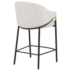Chadwick Beige Fabric Upholstered Counter Height Chair (Set of 2) - Ornate Home