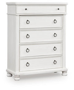 Chadworth Antique White Chest of Drawers - Ornate Home