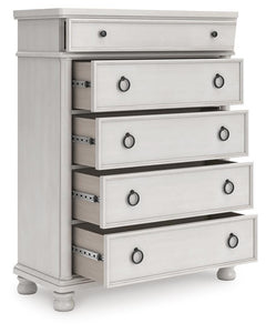Chadworth Antique White Chest of Drawers - Ornate Home