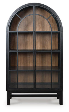 Chadworth Black/Brown Display Cabinet - Ornate Home