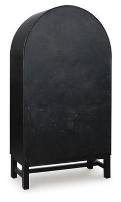 Chadworth Black/Brown Display Cabinet - Ornate Home