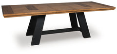 Chadworth Brown/Black Dining Extension Table - Ornate Home