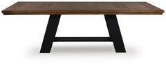 Chadworth Brown/Black Dining Extension Table - Ornate Home