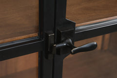 Chadworth Brown/Black Display Cabinet - Ornate Home