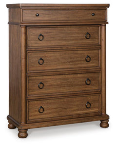Chadworth Brown Chest of Drawers - Ornate Home