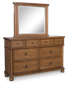 Chadworth Brown Dresser and Mirror - Ornate Home