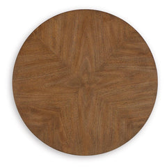 Chadworth Medium Brown Round End Table - Ornate Home