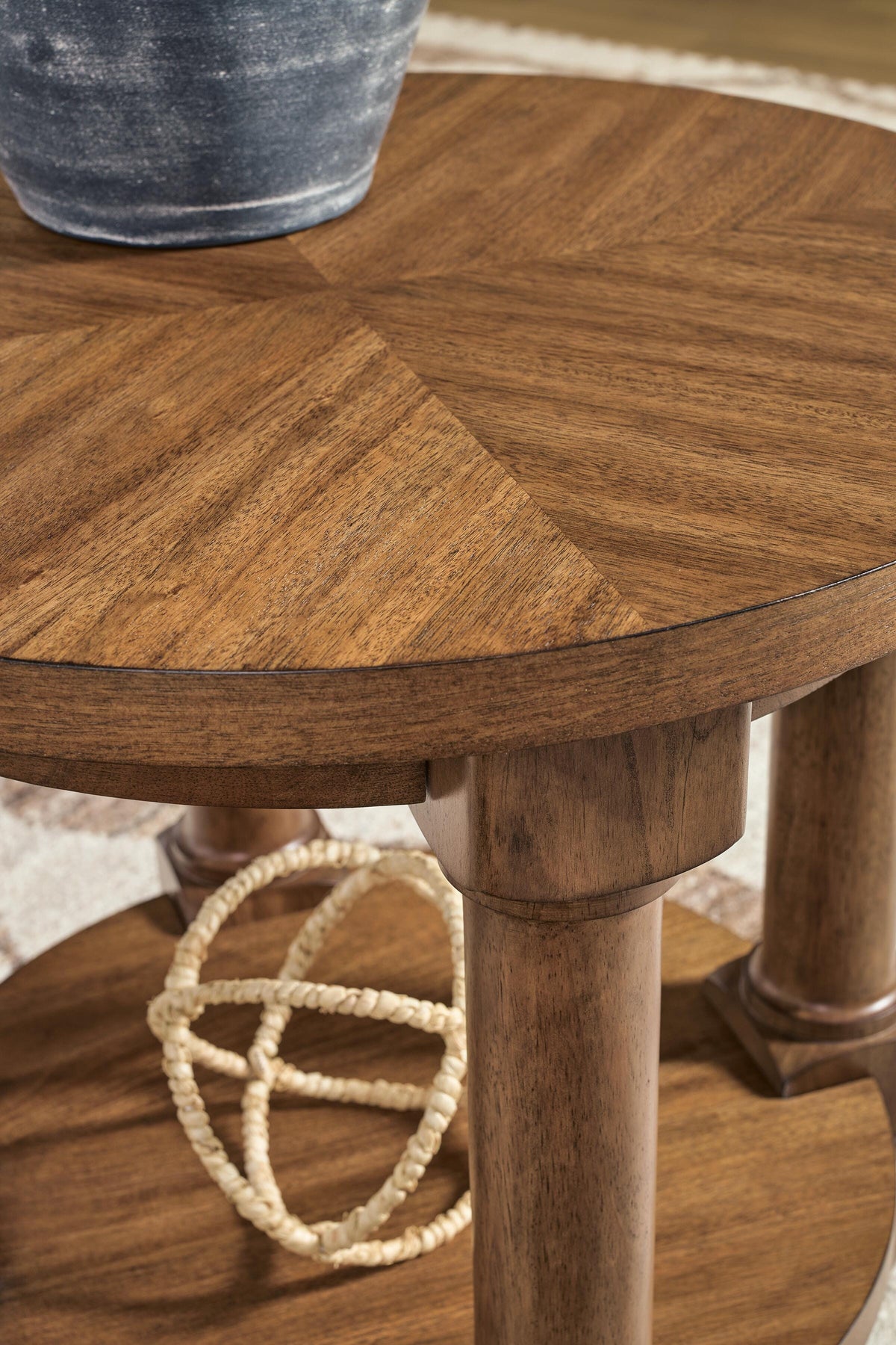 Chadworth Medium Brown Round End Table (Online Special Price) - Ornate Home