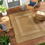 Chael Flatweave Faux Jute Outdoor Rug - Ornate Home