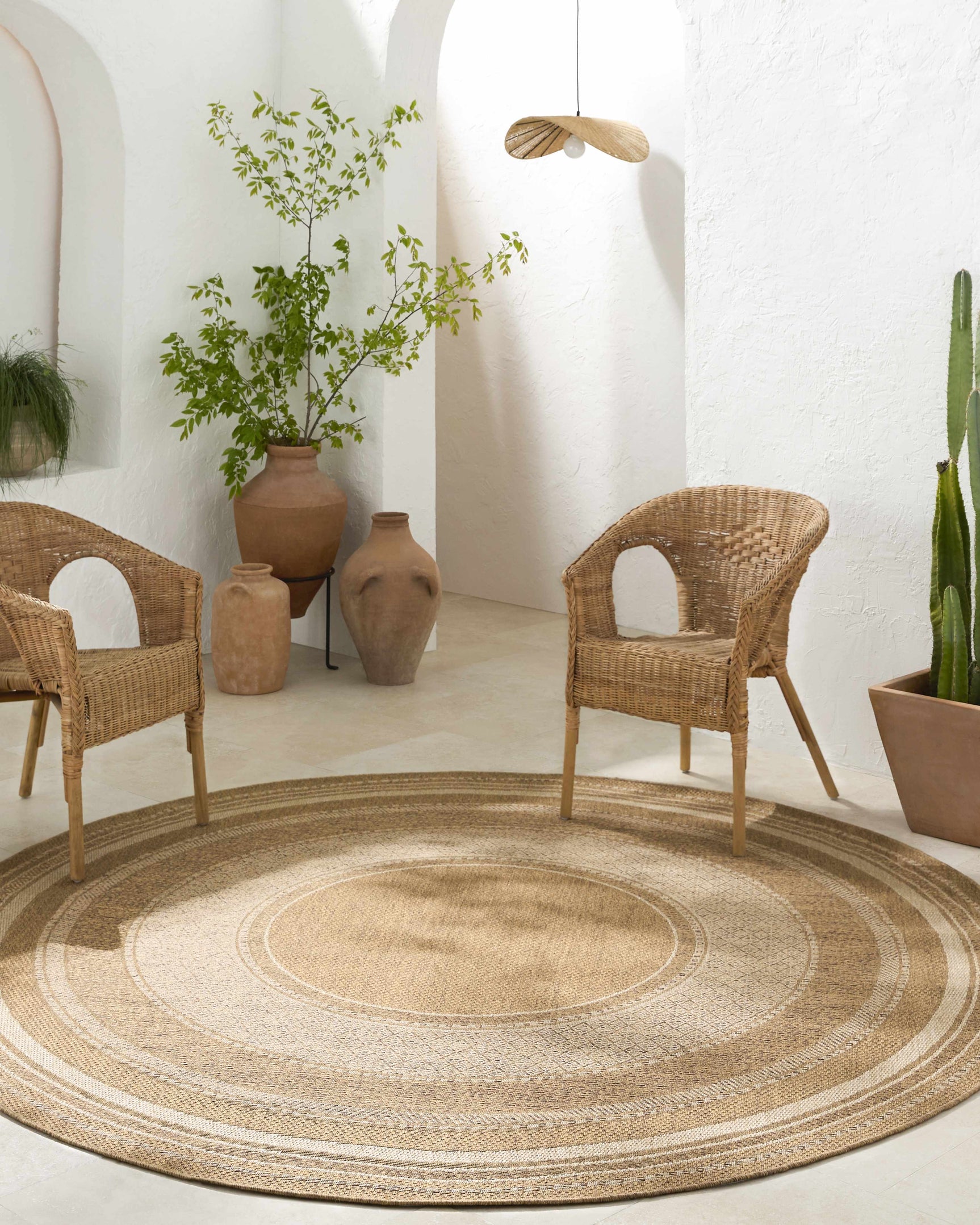 Chael Flatweave Faux Jute Outdoor Rug - Ornate Home