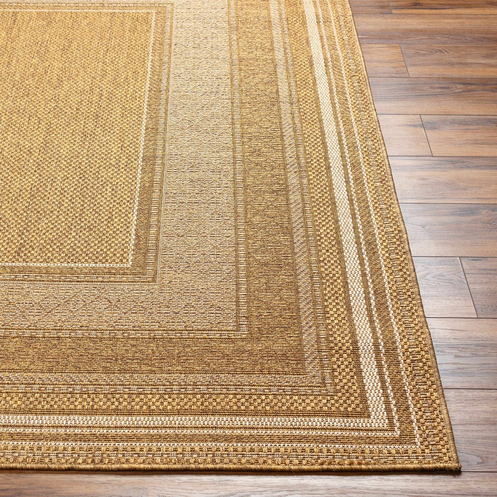 Chael Flatweave Faux Jute Outdoor Rug - Ornate Home