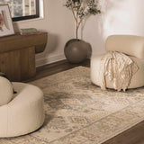 Chaela Ivory & Olive Area Rug - Ornate Home