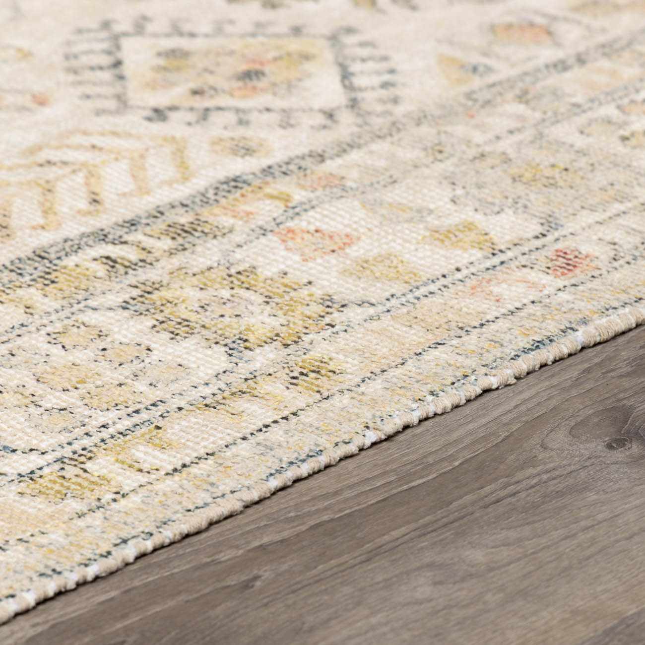Chaela Ivory & Olive Area Rug - Ornate Home