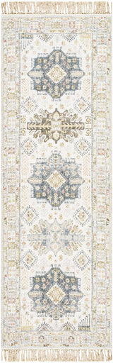 Chaela Ivory & Olive Area Rug - Ornate Home