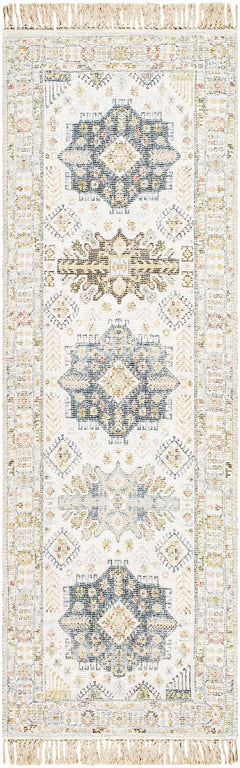 Chaela Ivory & Olive Area Rug - Ornate Home