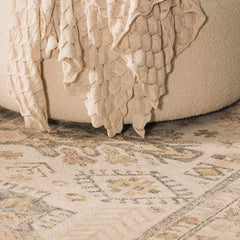 Chaela Ivory & Olive Area Rug - Ornate Home