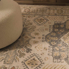 Chaela Ivory & Olive Area Rug - Ornate Home