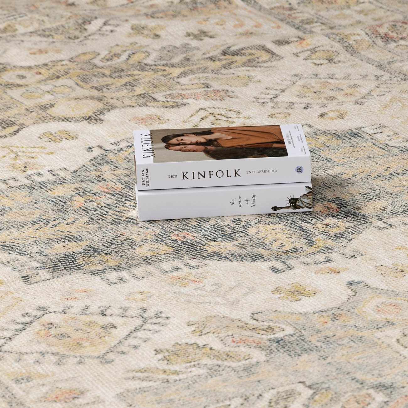 Chaela Ivory & Olive Area Rug - Ornate Home