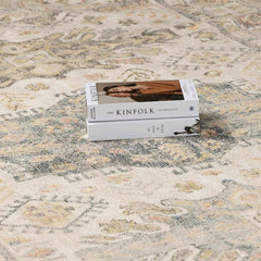 Chaela Ivory & Olive Area Rug - Ornate Home