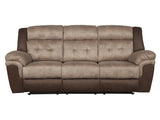 Chai Brown Double Reclining Sofa - Ornate Home