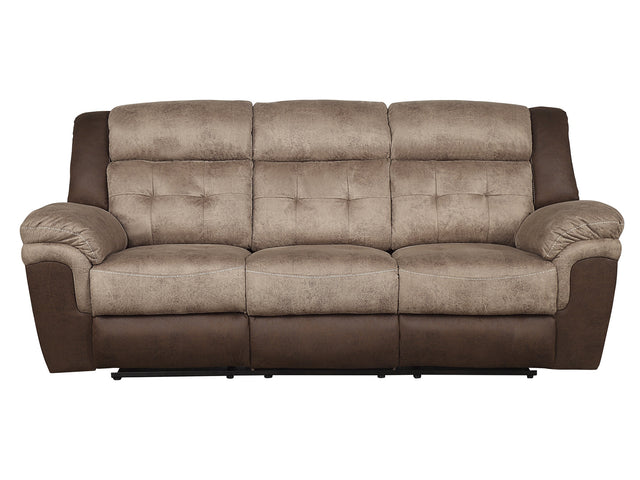 Chai Brown Double Reclining Sofa - Ornate Home