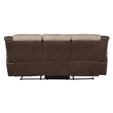 Chai Brown Double Reclining Sofa - Ornate Home