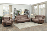 Chai Brown Double Reclining Sofa - Ornate Home