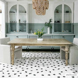 Chaia Dotted Black & White Plush Rug - Clearance - Ornate Home