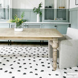 Chaia Dotted Black & White Plush Rug - Clearance - Ornate Home