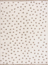 Chaia Dotted Cream & Brown Plush Rug - Ornate Home